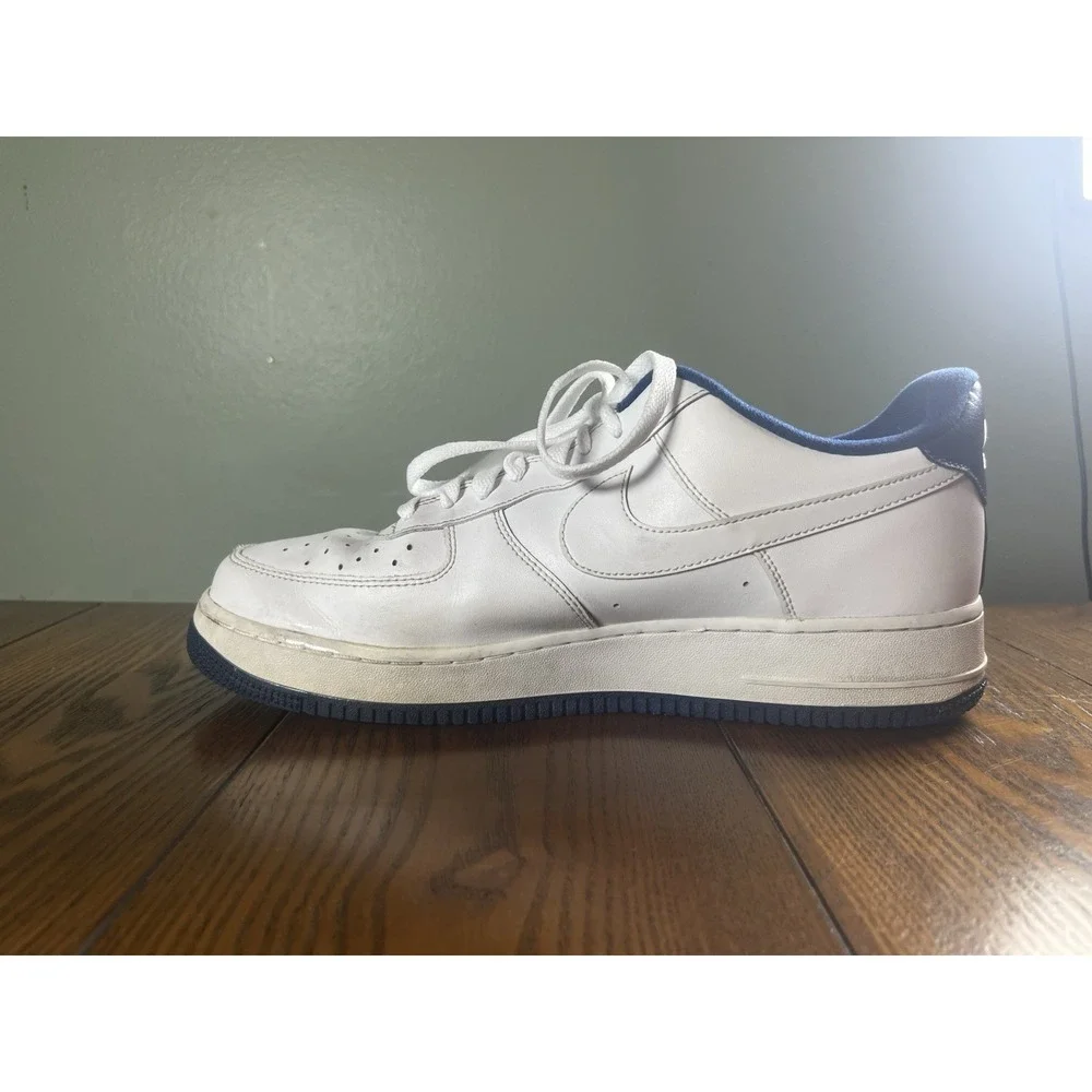 Nike Air Force 1 AF1 Low White Deep Royal Blue (CD0884-102) Men's Size 11